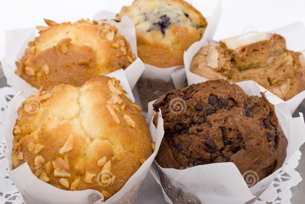 Different flavoured Muffins